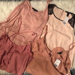 Bundle 5 Blush Pink Tank Tops from Forever 21 NWT